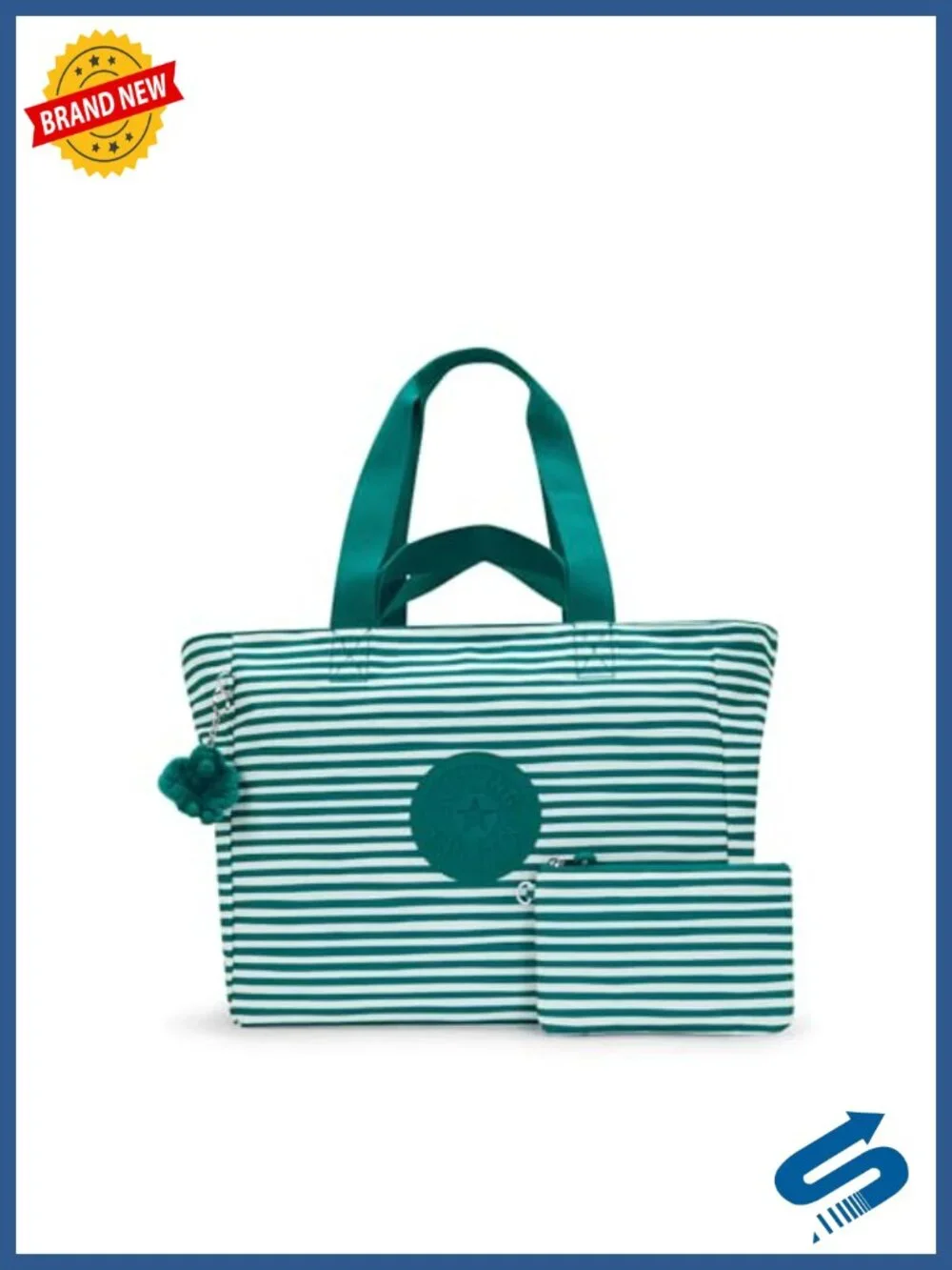 Nylon Fashion Backpack with Laptop Compartment Crossbody Strap